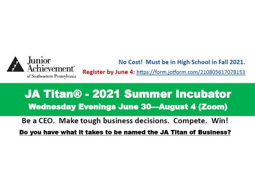 2021 JA Titan Summer Incubator
