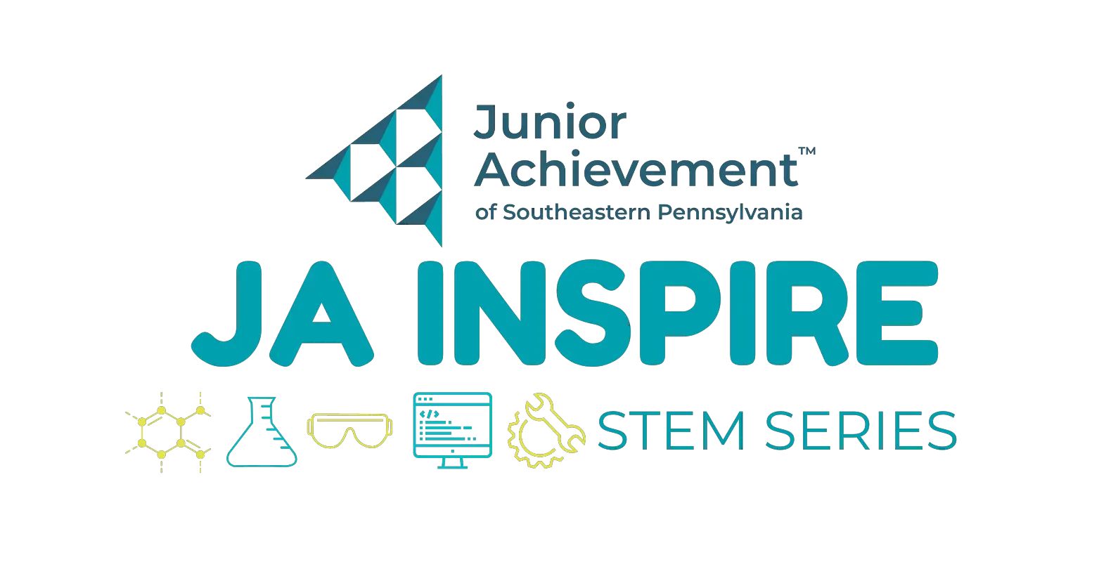 Logo of the JA Inspire: STEM Series